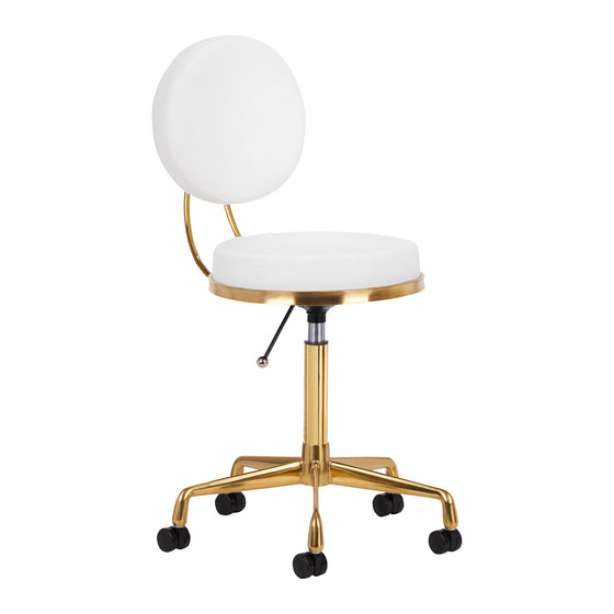 Tabouret Verstelbaar H5 Goud-Wit