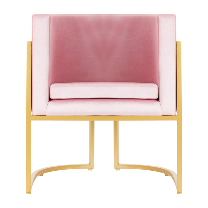 Stoel Fluweel MT-308 Goud Roze 4