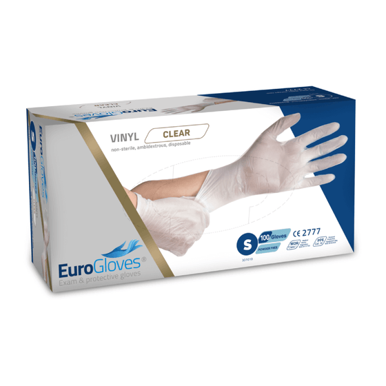 Handschoenen EuroGloves Vinyl Wit 100st.