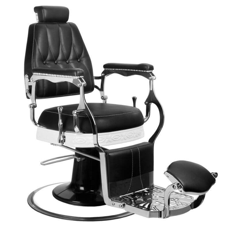 Kappersstoel Barber Gabbiano Lord Zwart 1