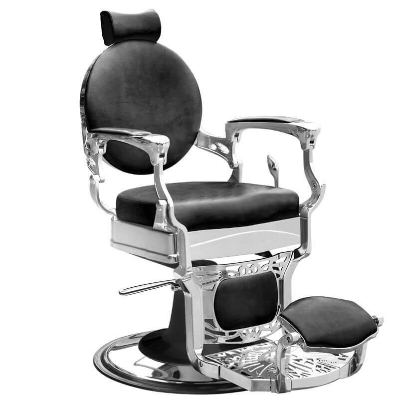 Kappersstoel Barber Gabbiano President Zwart 1