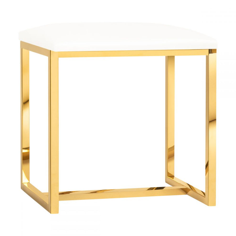 Tabouret Agnes Goud-Wit 1