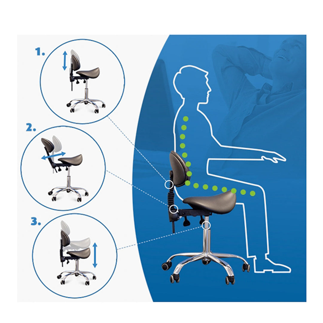 Zadelkruk ergonomisch Azzurro 038S Zwart 7